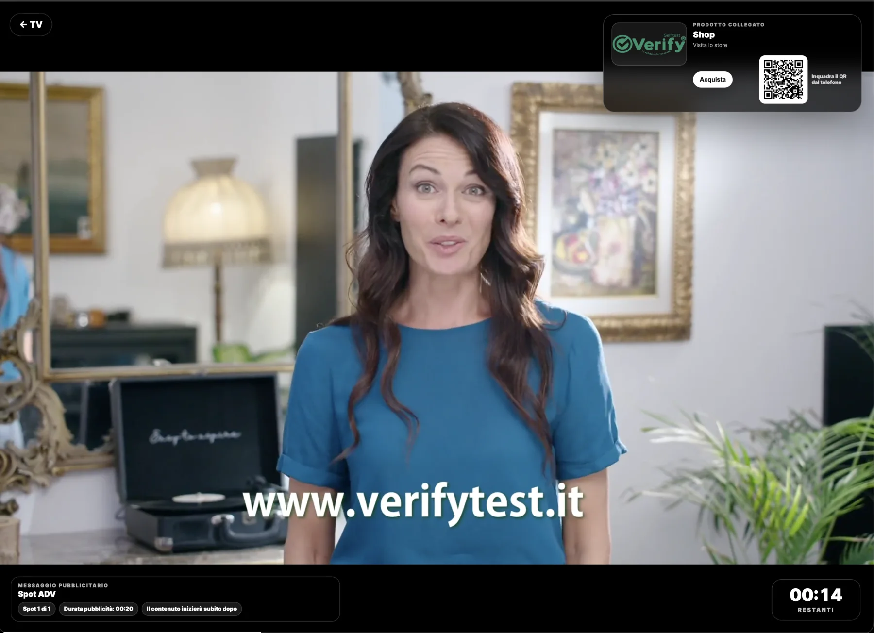 Pubblicità video su LumenTV con caricamento ADV, calendario uscita, budget massimo e risultati in tempo reale